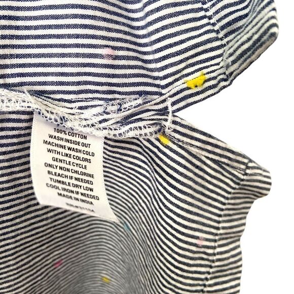 Crown & Ivy Swiss Dot Striped Blouse in Size Large - Picture 7 of 7